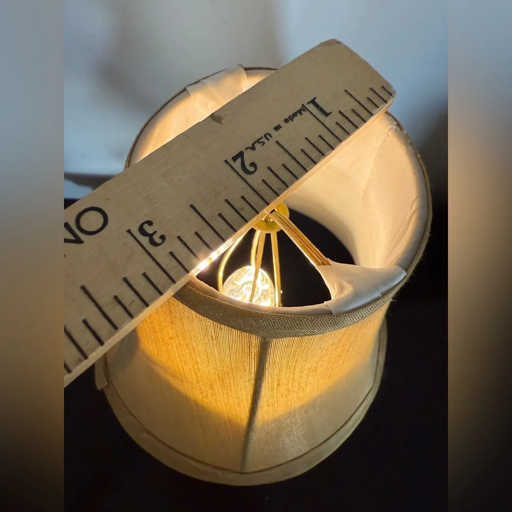 Mid century modern Mini Accent art table lamp petite vanity light dresser VTG 9”